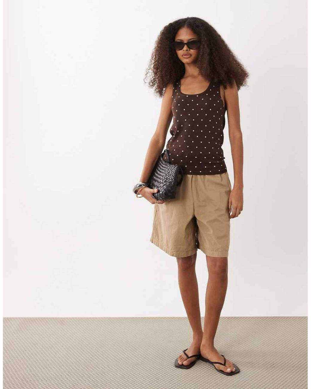 Canotta di Mango in Brown