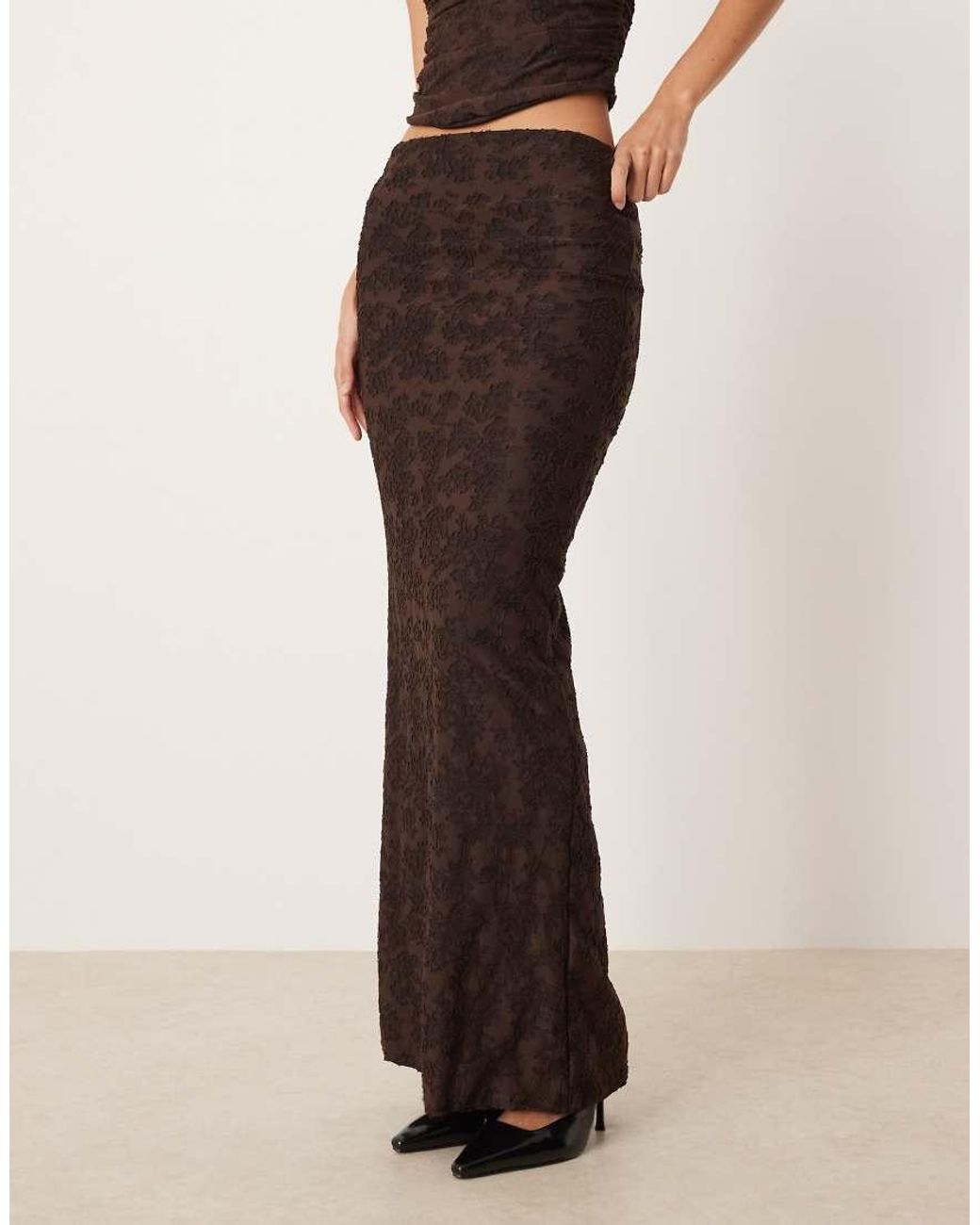ASOS Natural Co-ord Column Maxi Skirt