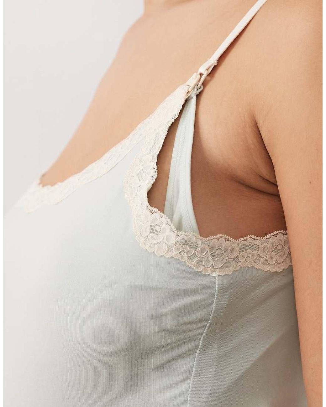 Lindex Gray Maternity Nursing Camisole