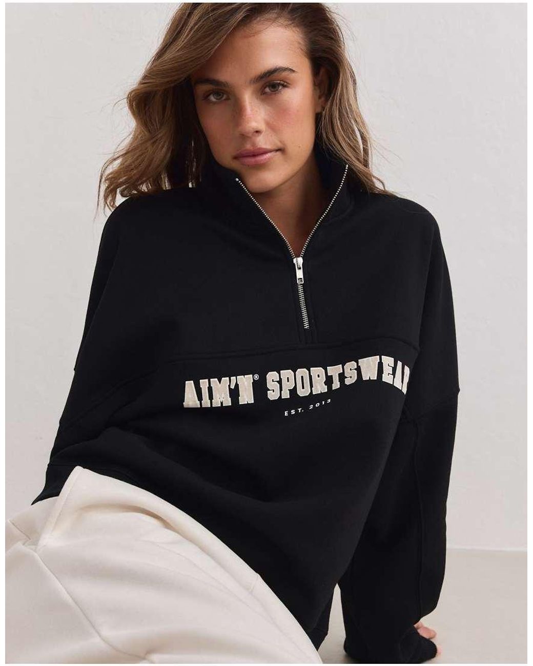 Aim'n Blue Varsity Sweat Half Zip