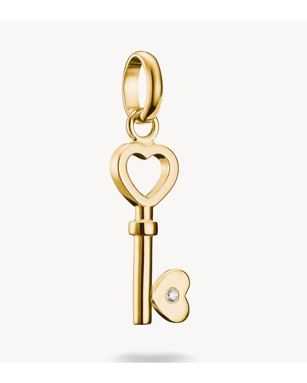 Thomas Sabo Metallic Charm Pendant Love Key Connect-Plated