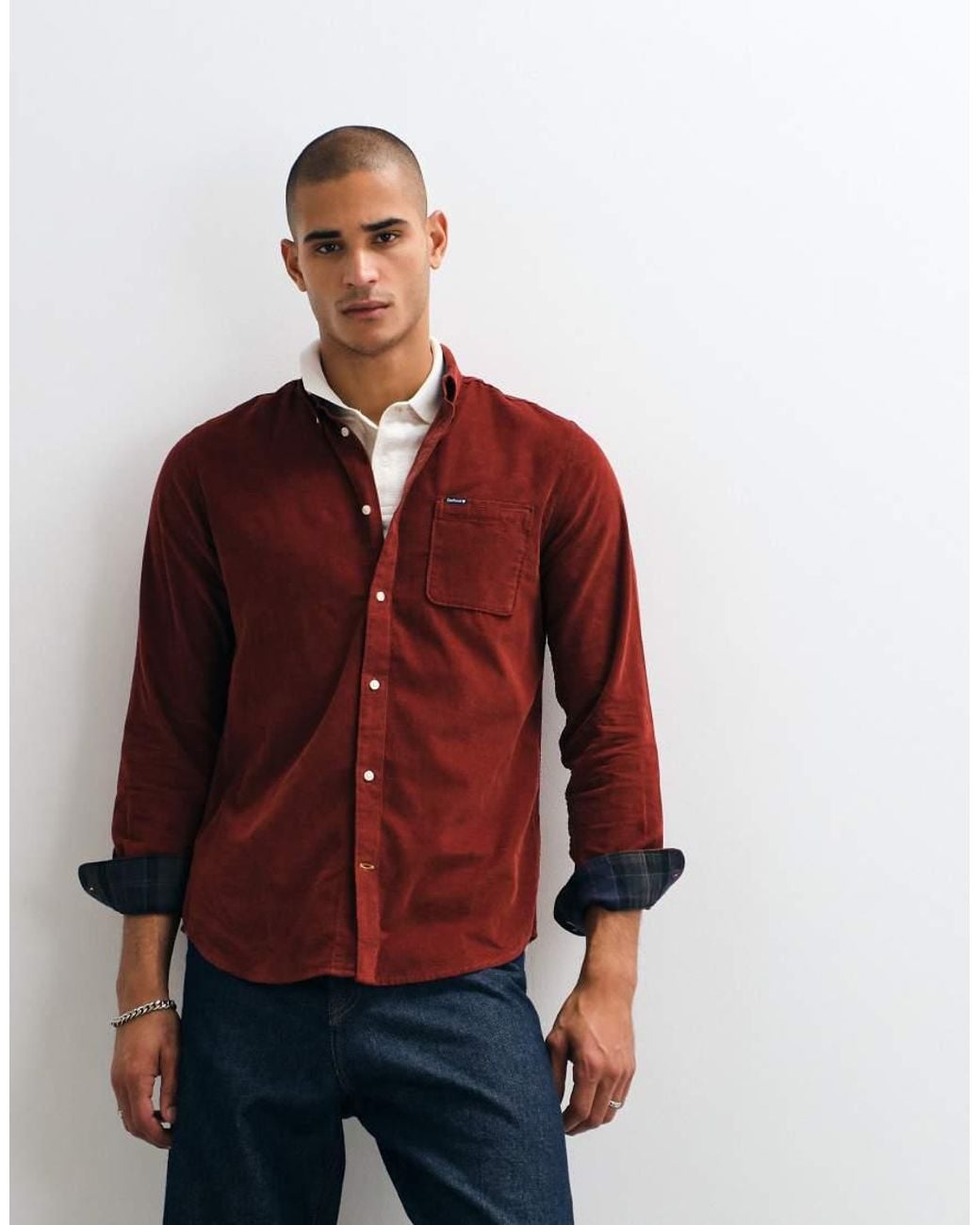 Barbour Ramsey Long Sleeve Tailored Cord Shirt for men