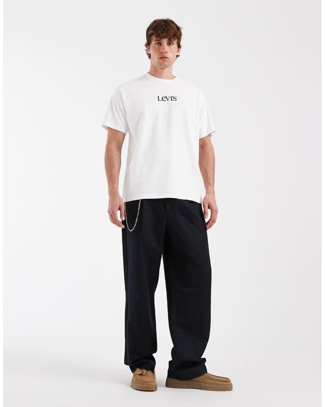 Levi's White Chest Logo T-Shirt for men