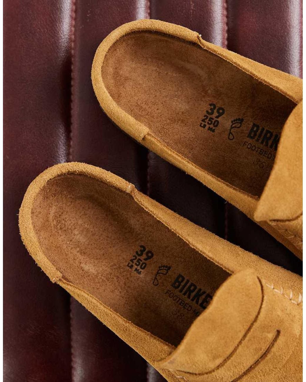 Birkenstock Yellow Unisex Naples Suede Clogs