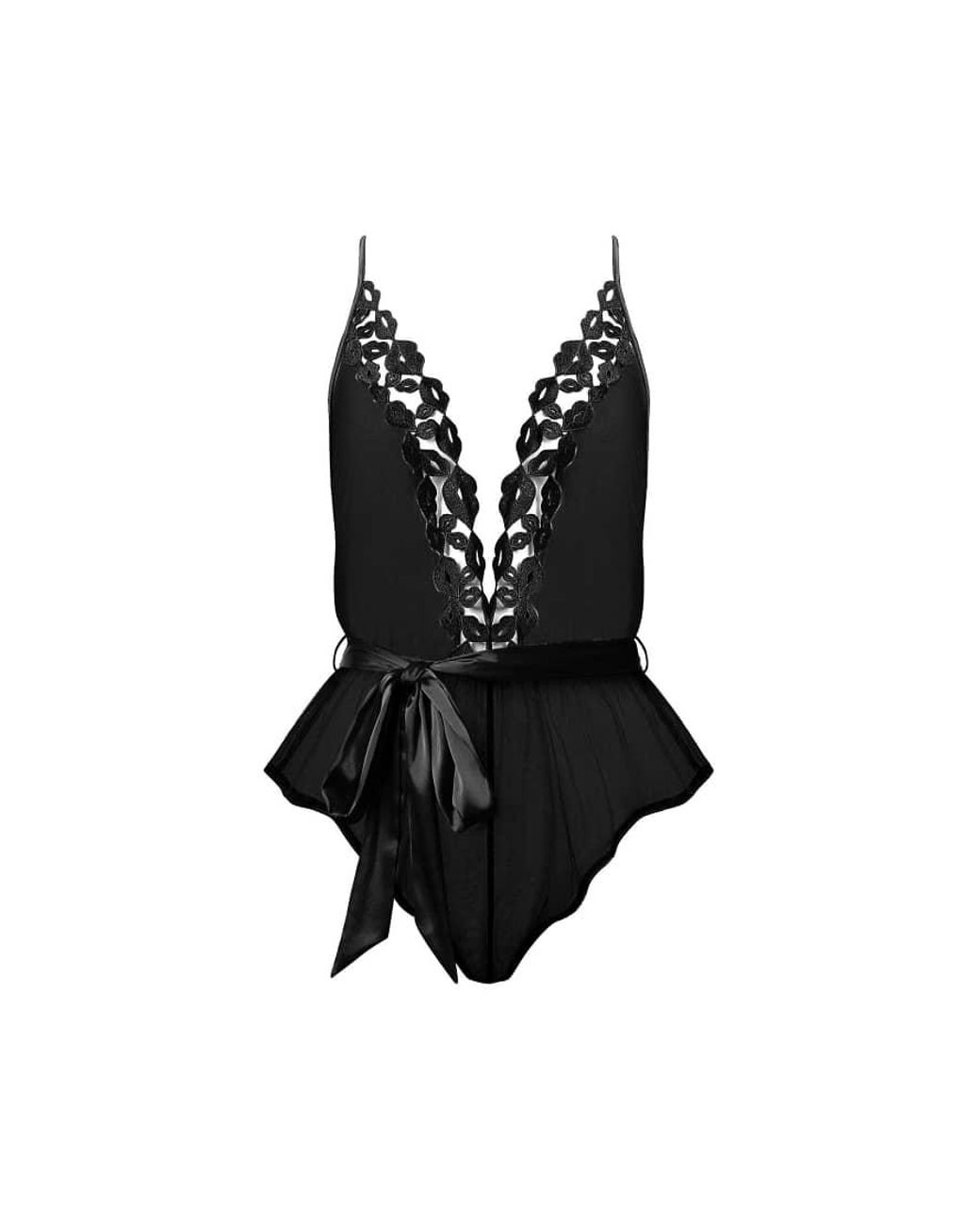 Bluebella Black Marian Emboidery Detailed Teddy