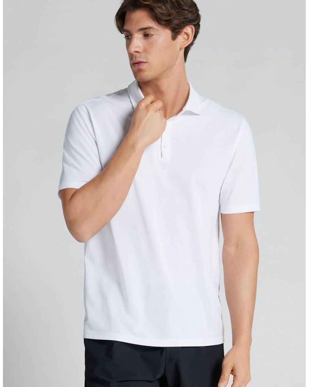 Intimissimi White Non-Iron Polo for men
