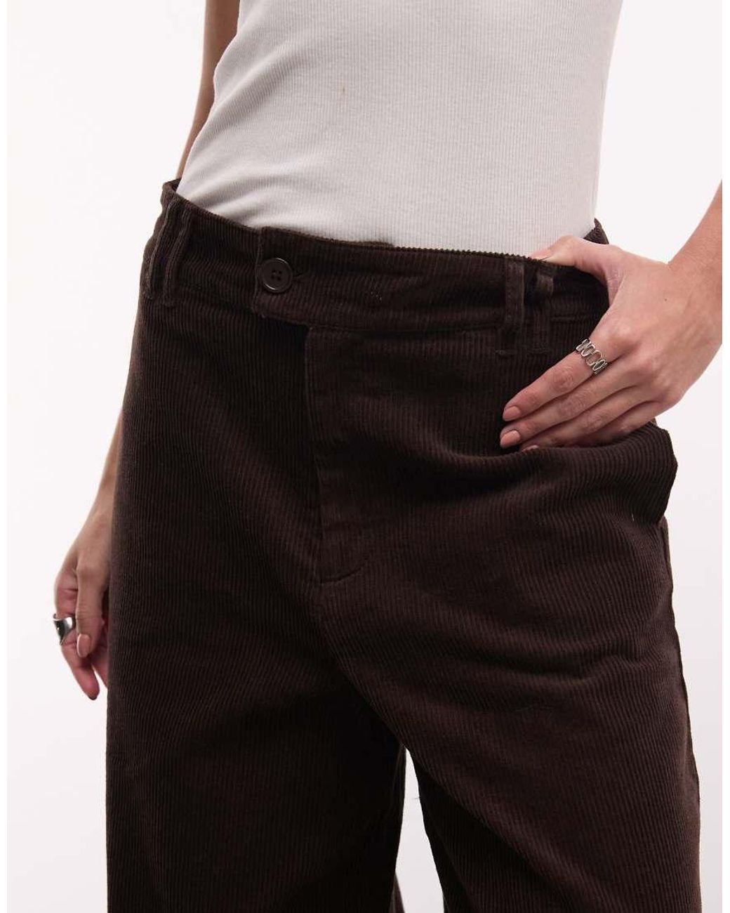 ASOS Brown Straight Leg Pants