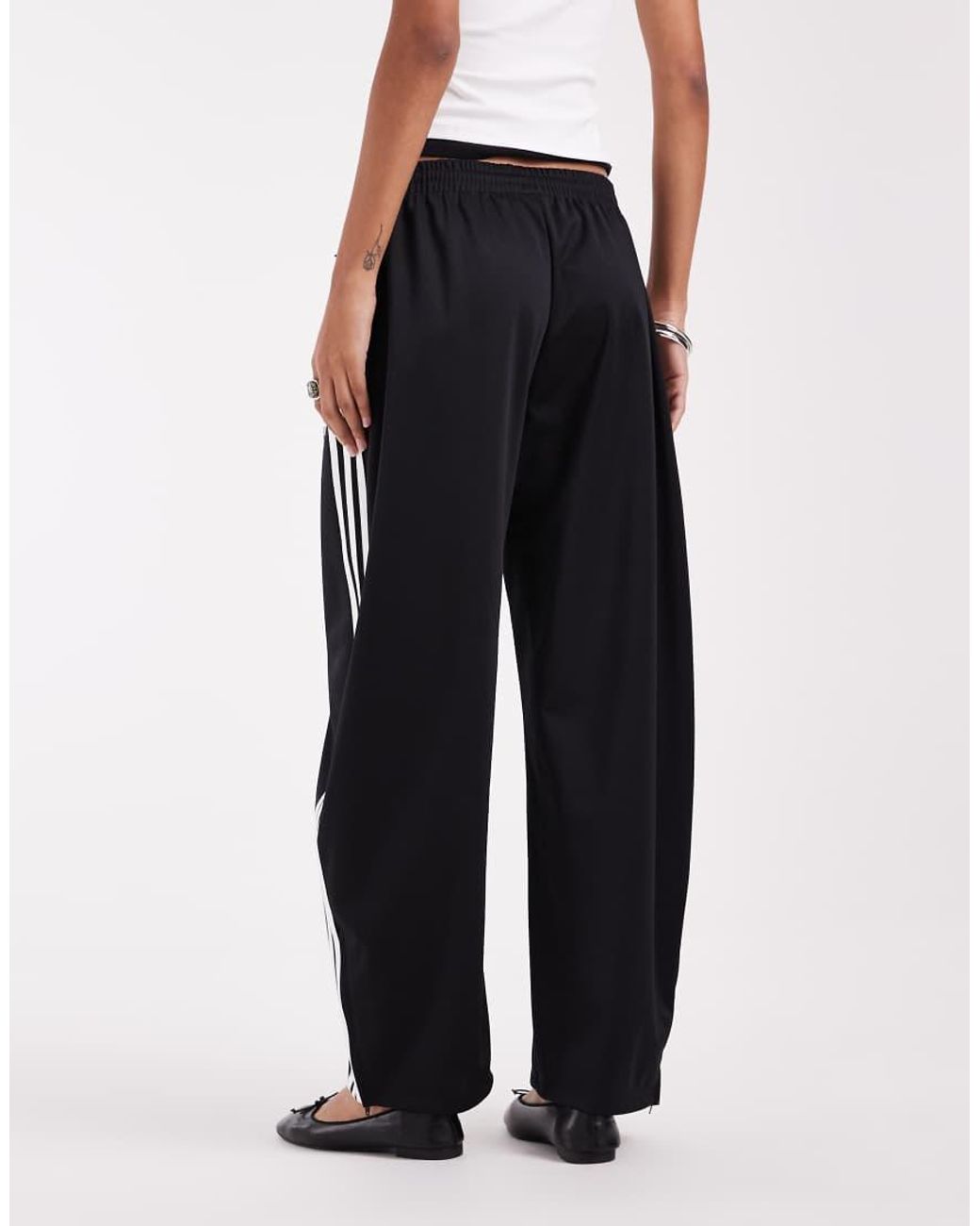 Adidas Originals White Firebird Barrel Leg Track Pants