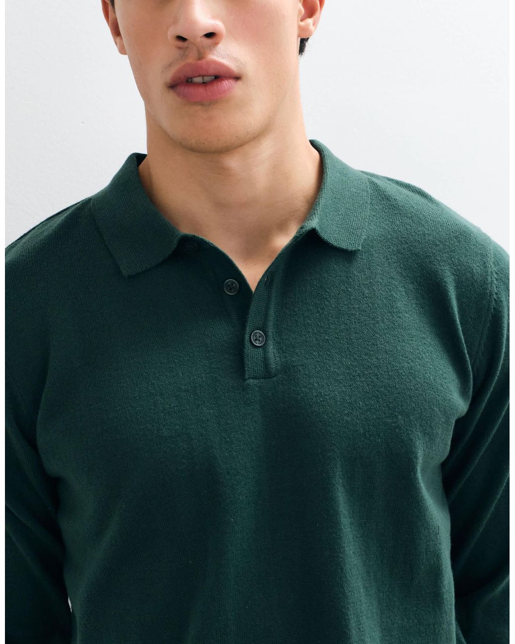 Threadbare Strick-polo in Green für Herren