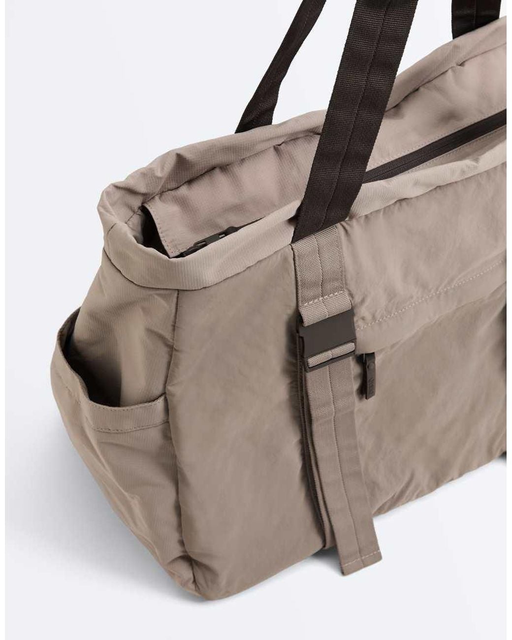 Oysho Natural Adjustable Strap Tote Bag