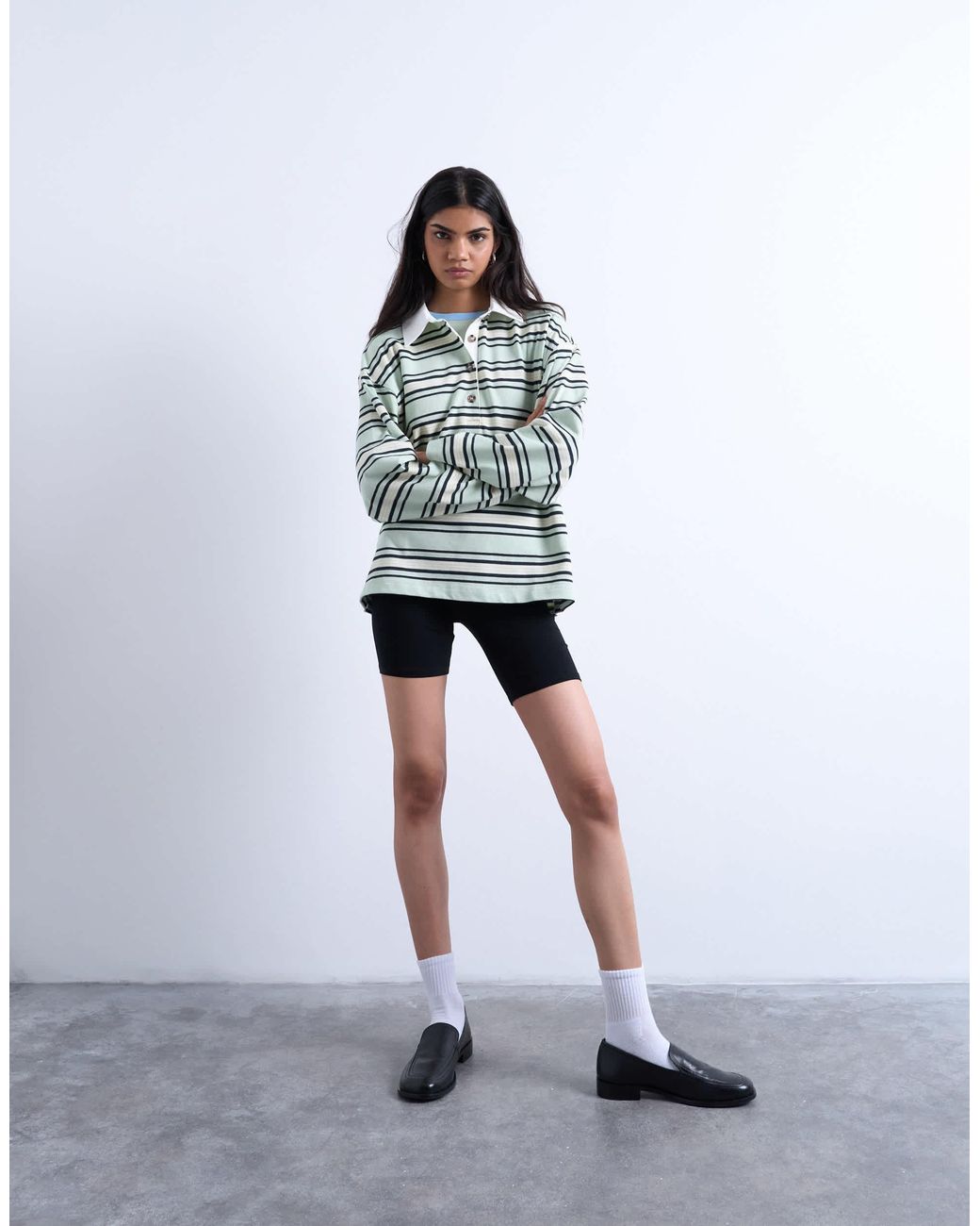 TOPSHOP White Basic Legging Short