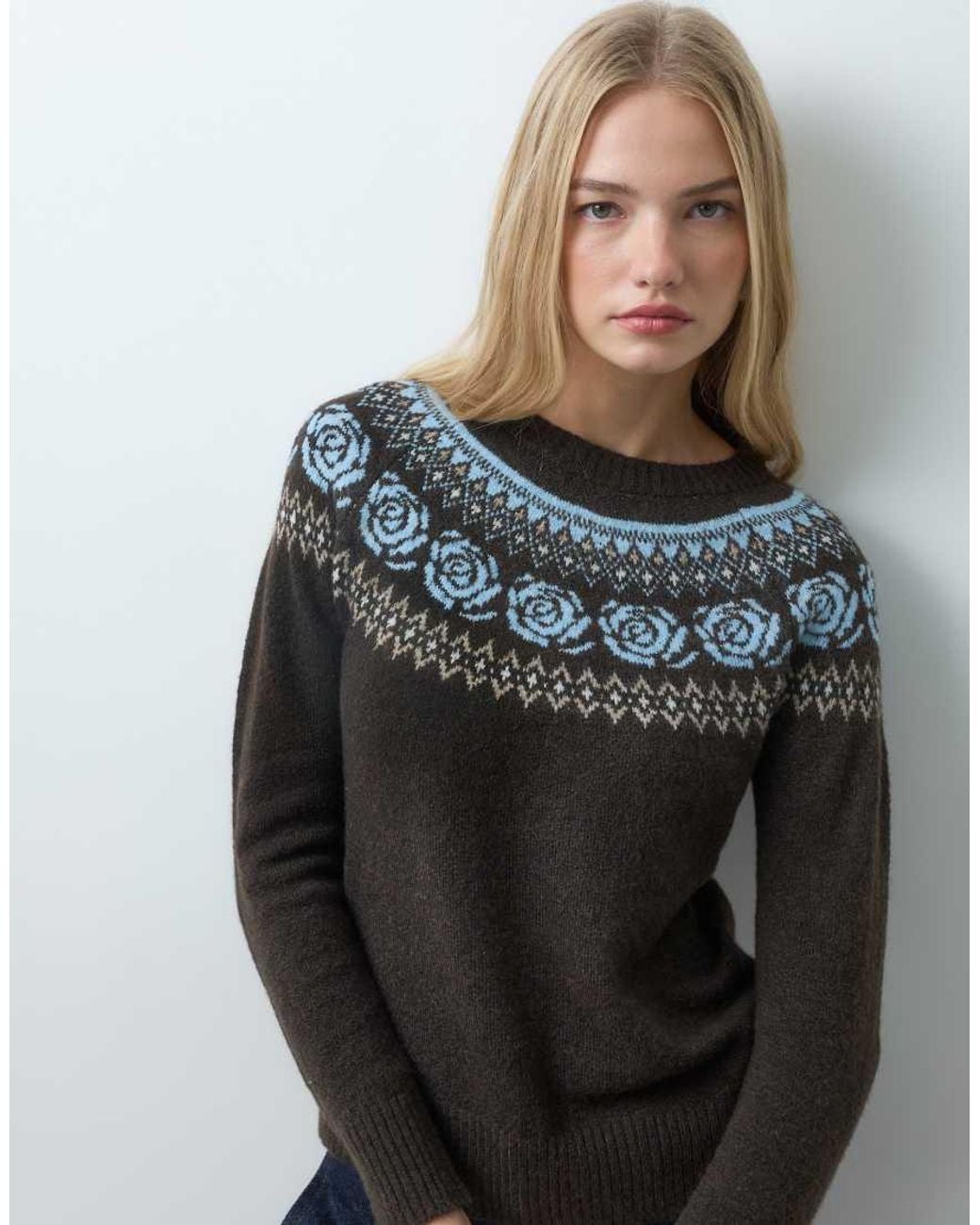 Vero Moda Gebreide Trui in het Blue