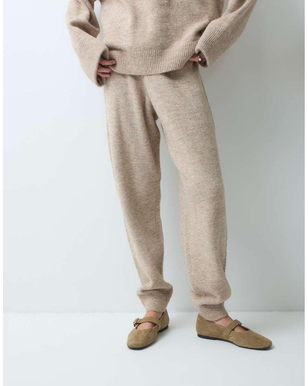 ASOS Natural Knitted Jogger Co-Ord
