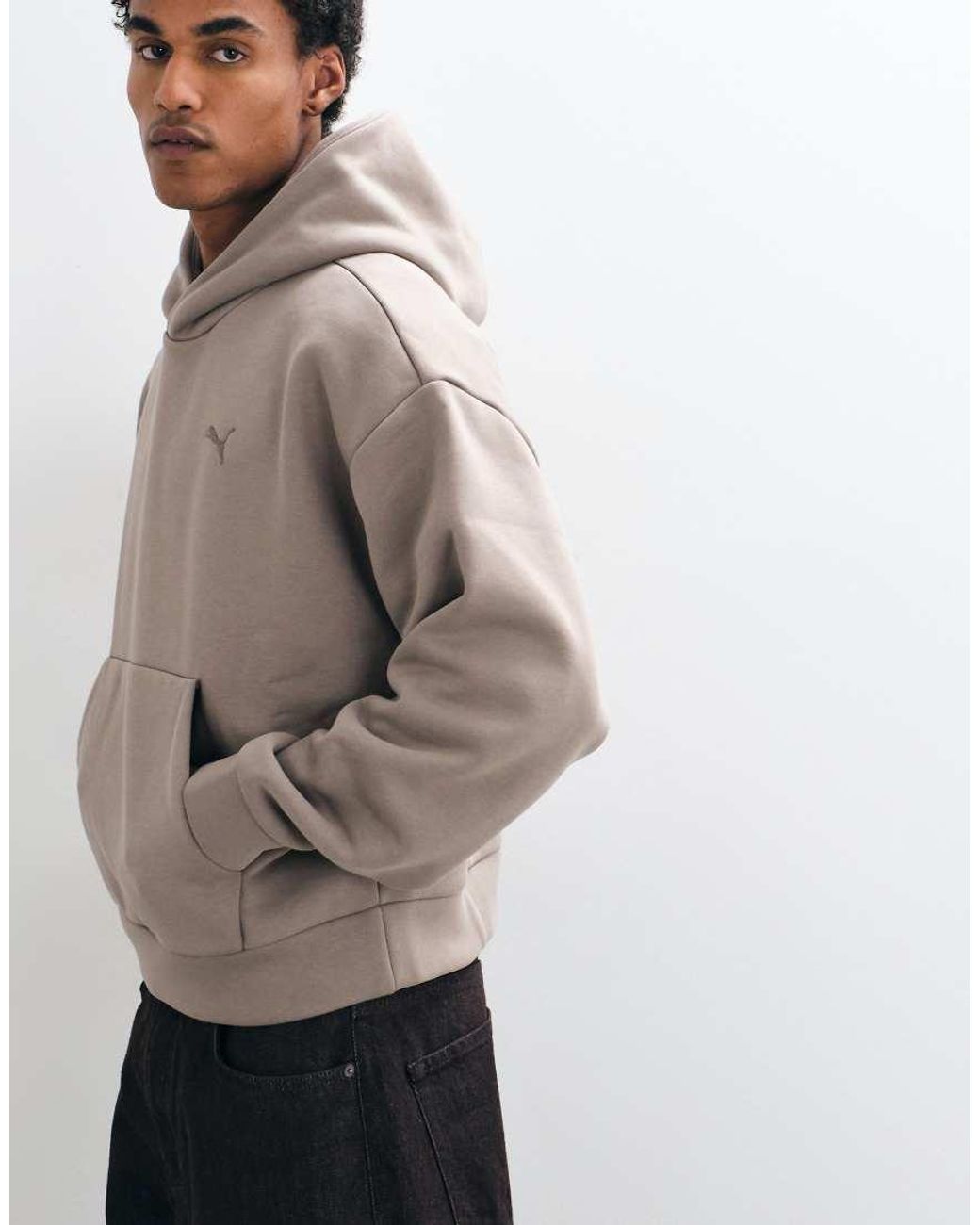PUMA Natural Essentials Heavy Fleece Boxy Hoodie Oversized for men