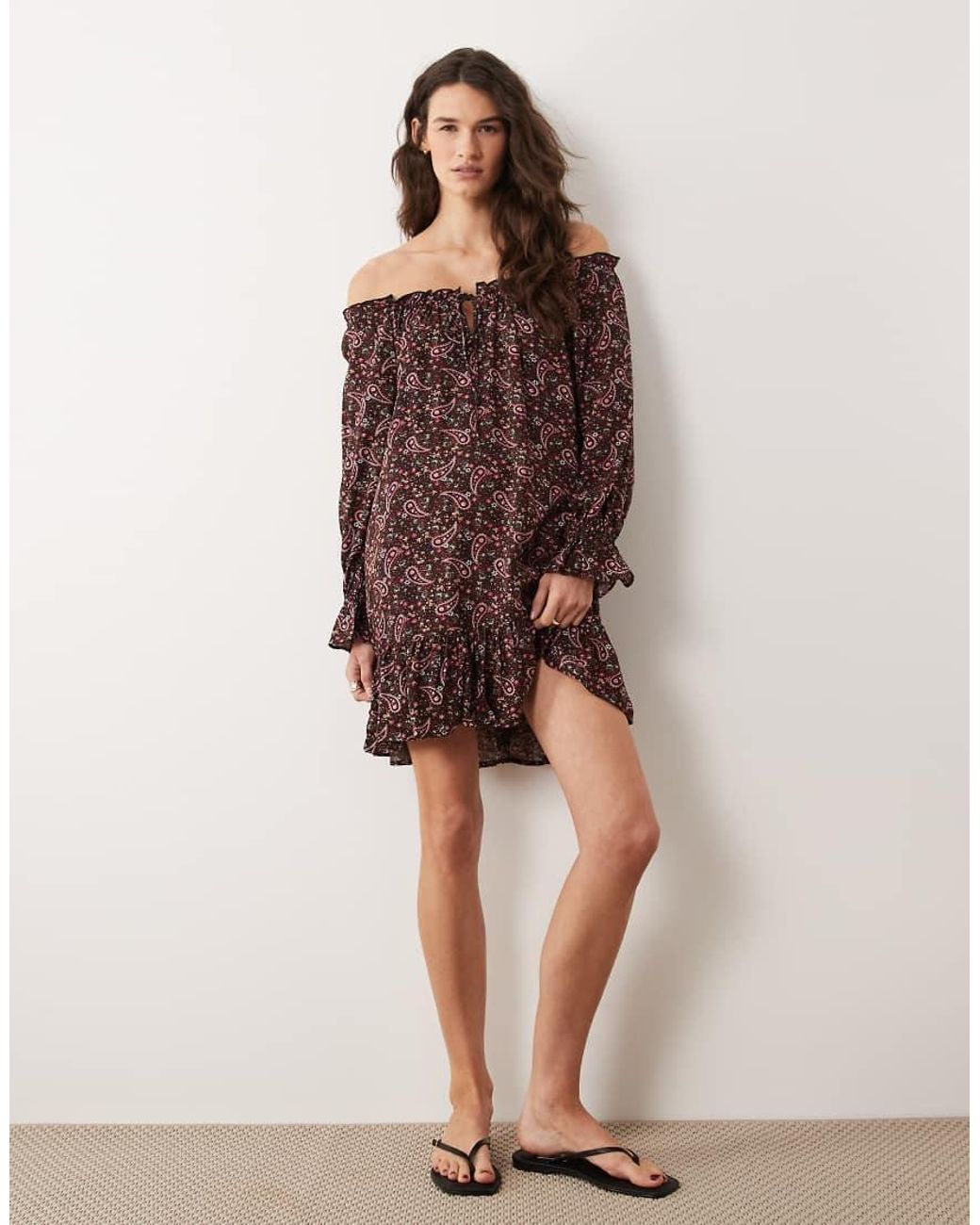 Miss Selfridge Purple Spun Smock Dress