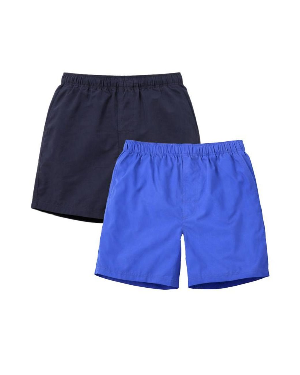 French Connection Blue 2 Pack Elasticated Swim Shorts for men