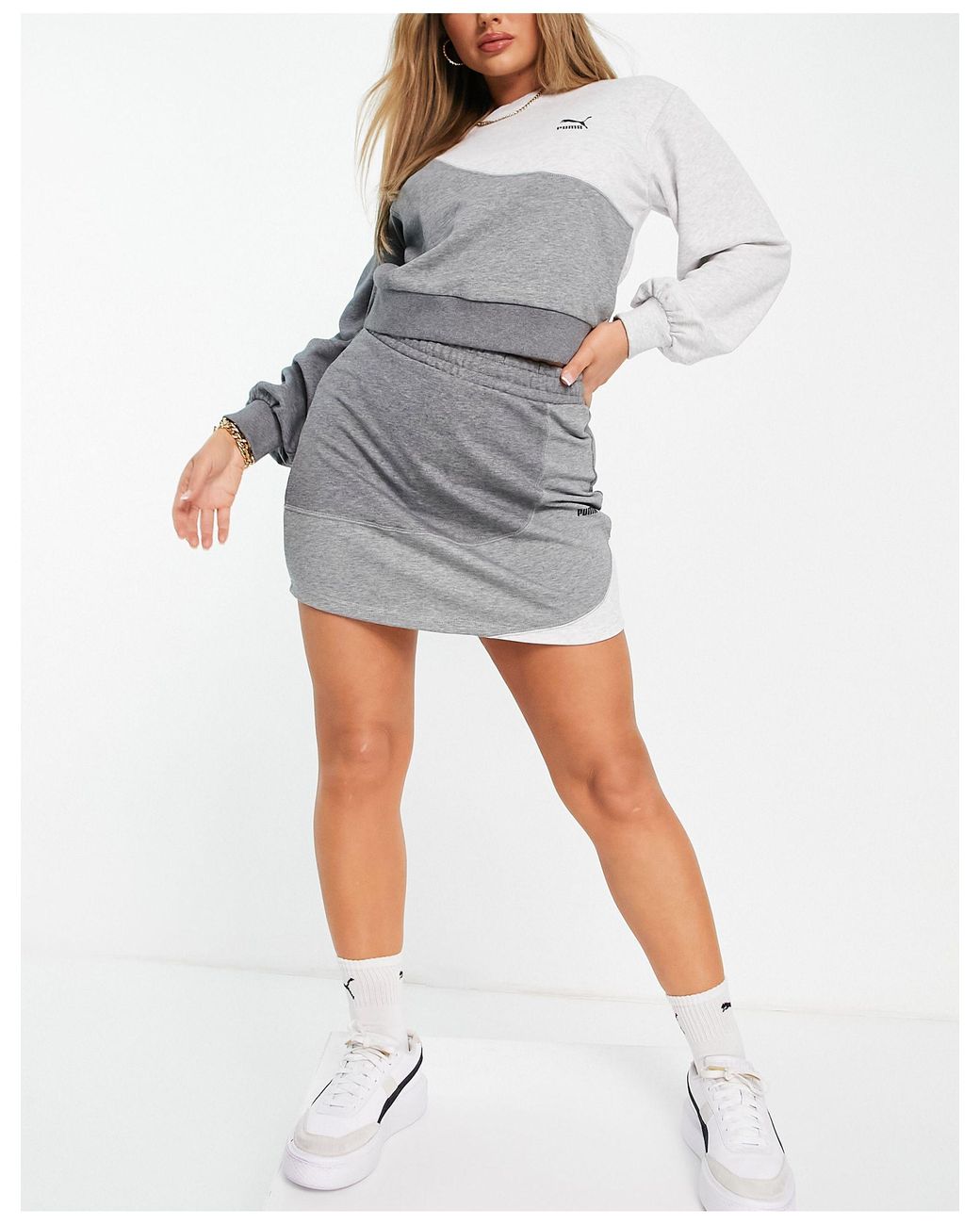 PUMA Convey Skirt in Grey (Gray) | Lyst