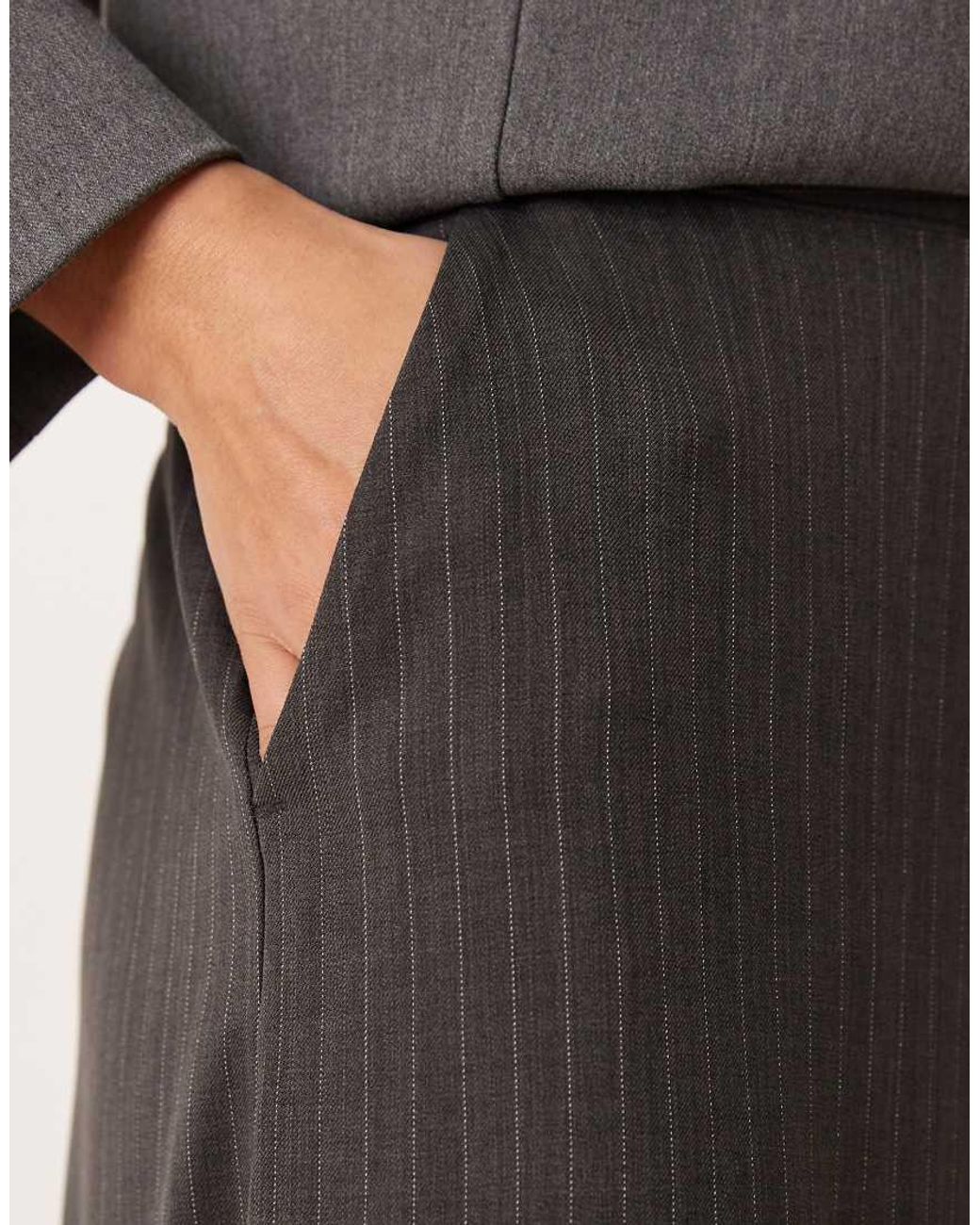 JDY Petite Black Pull On Wide Leg Trousers