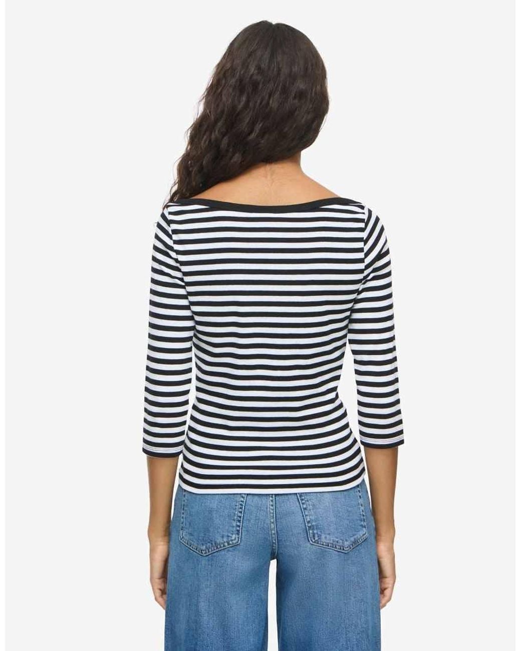 Noisy May Blue 3/4 Sleeved Blouse
