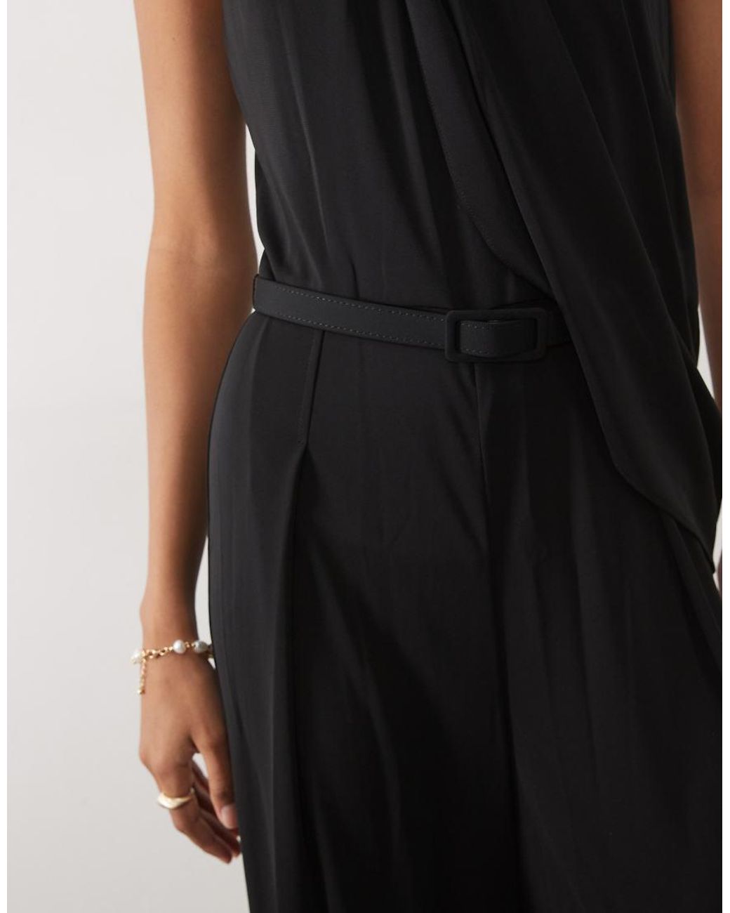 Ralph Lauren Black Sleeveless Evening Jumpsuit