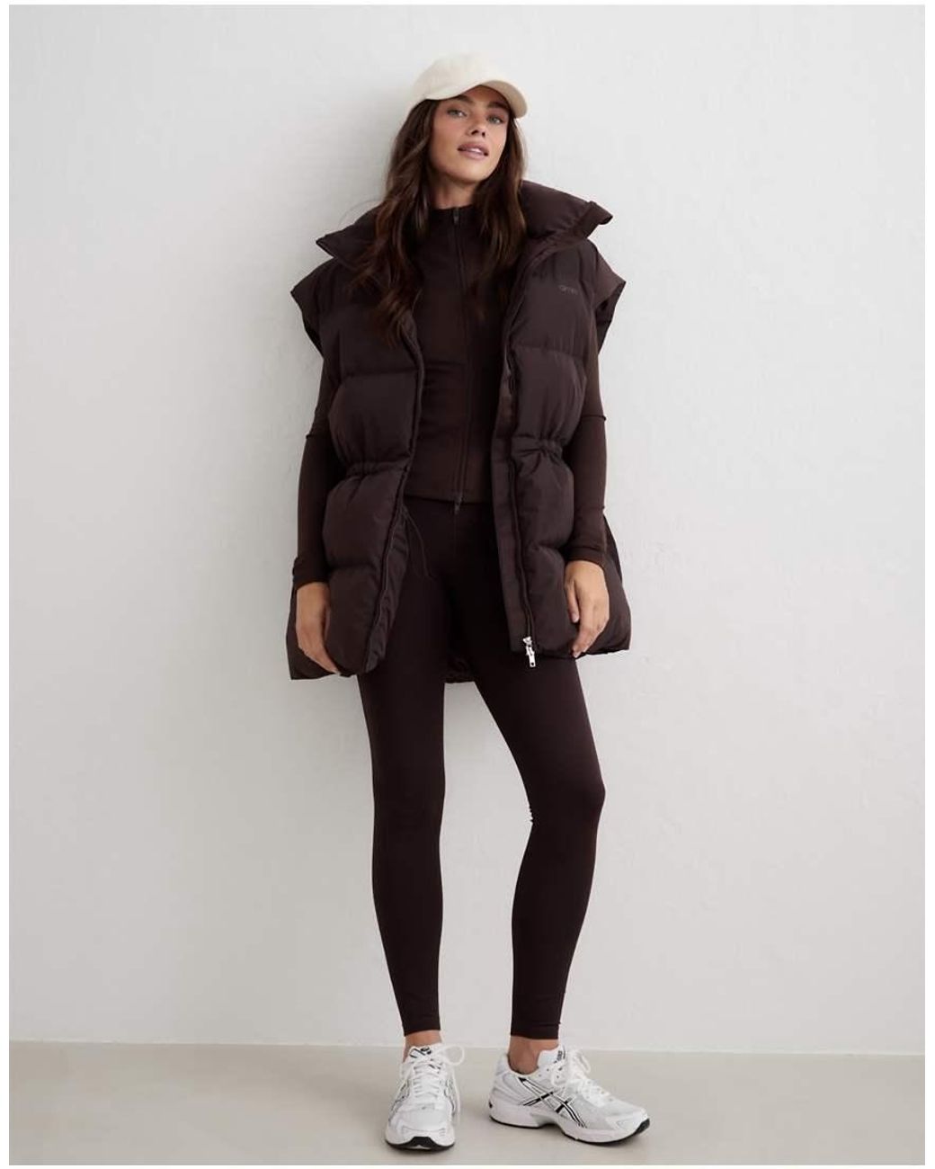 Aim'n Brown Cacao Moment Puffer Vest