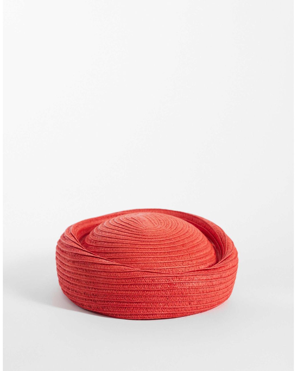Bibi en paille ASOS en coloris Red