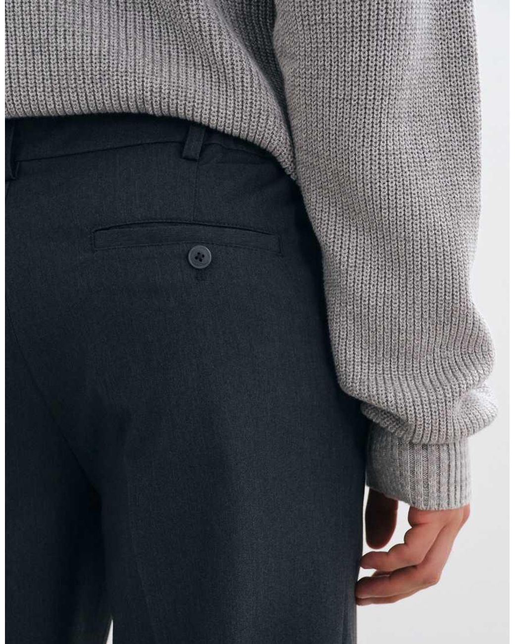 Only & Sons Gray Tailored Tapered Pants for men