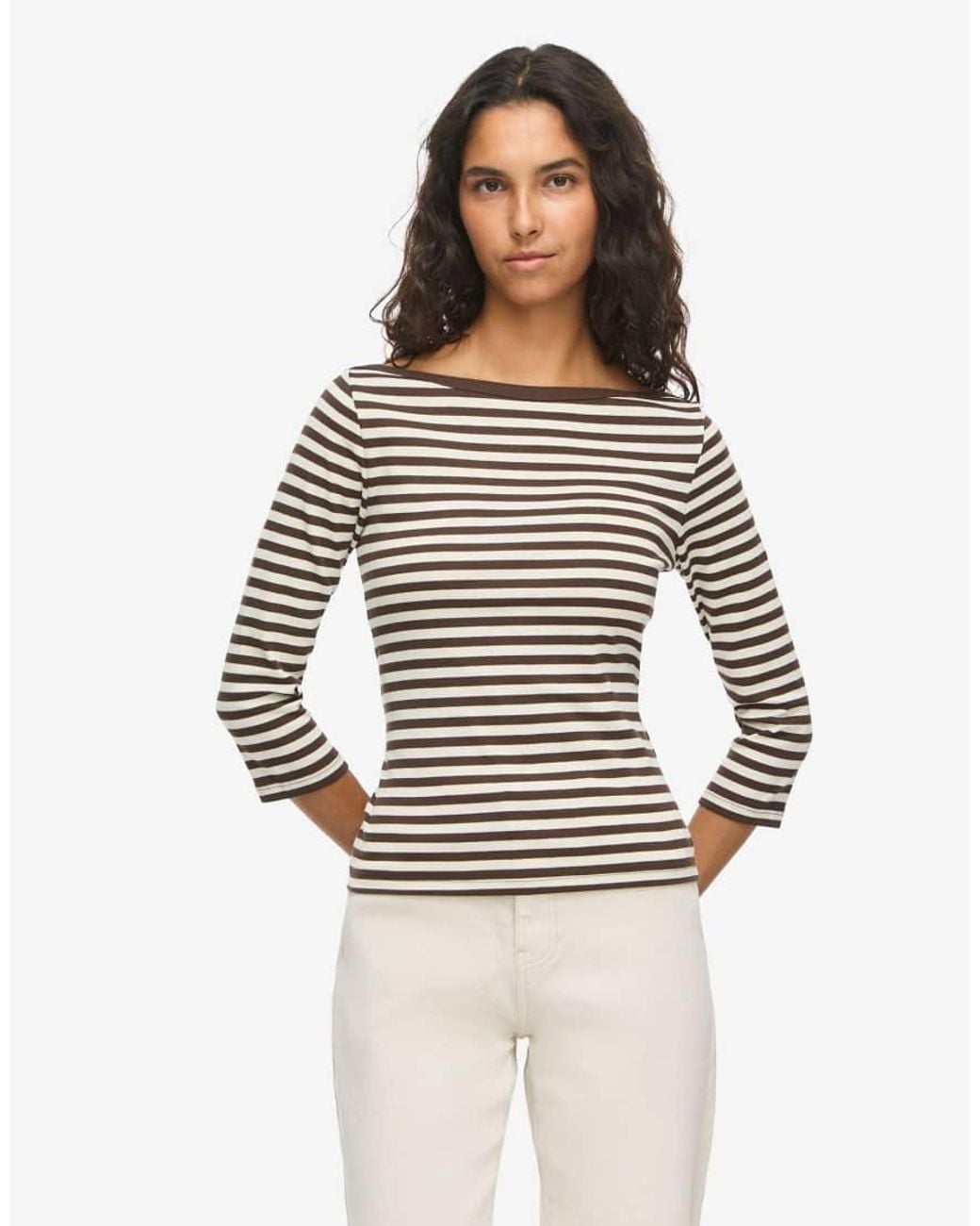 Noisy May Gray 3/4 Sleeved Blouse