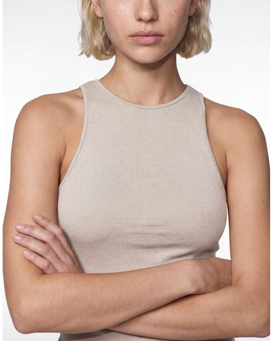 Weekday Gray High Neck Tank Top