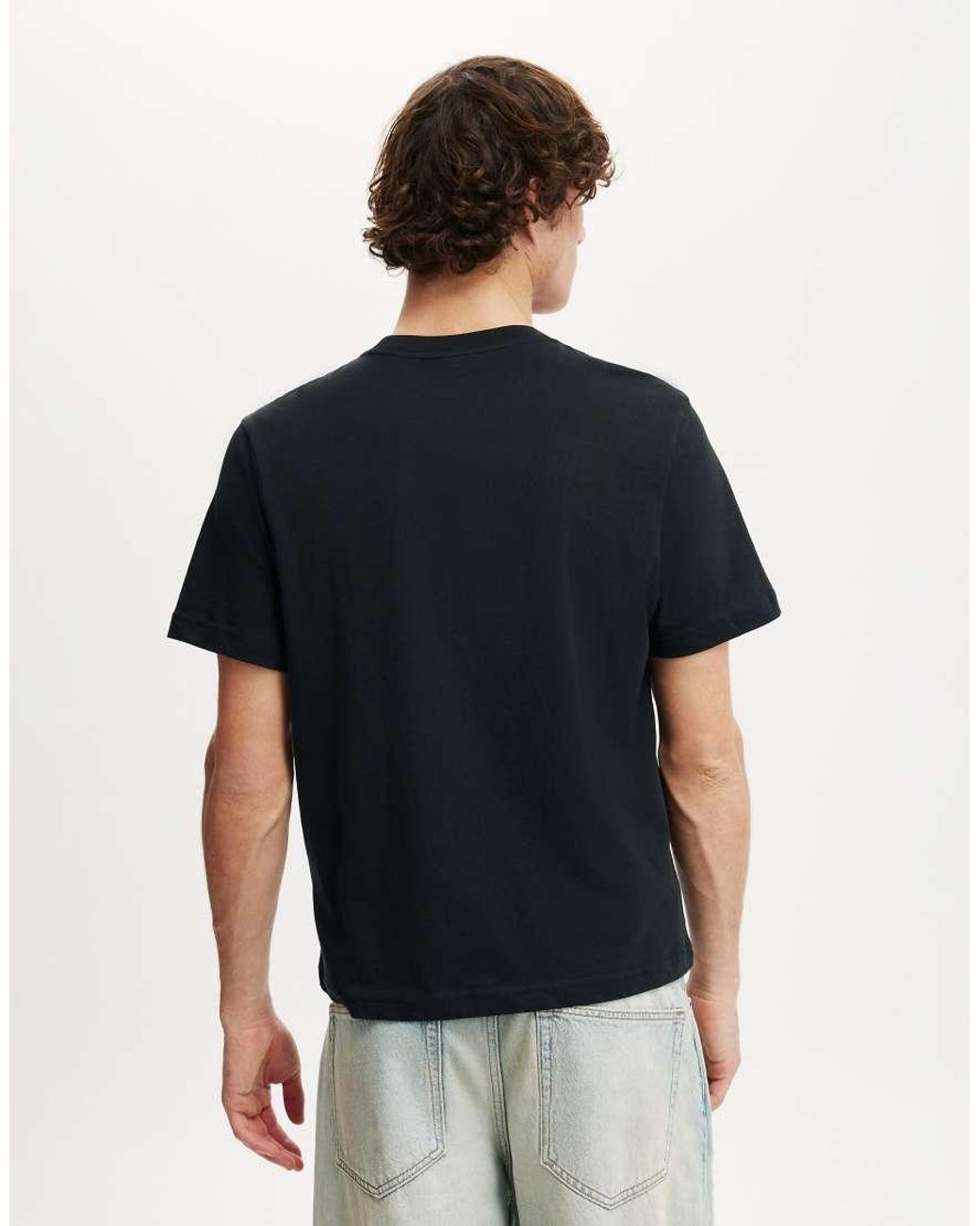 Cotton On Blue Fitted T-Shirt for men