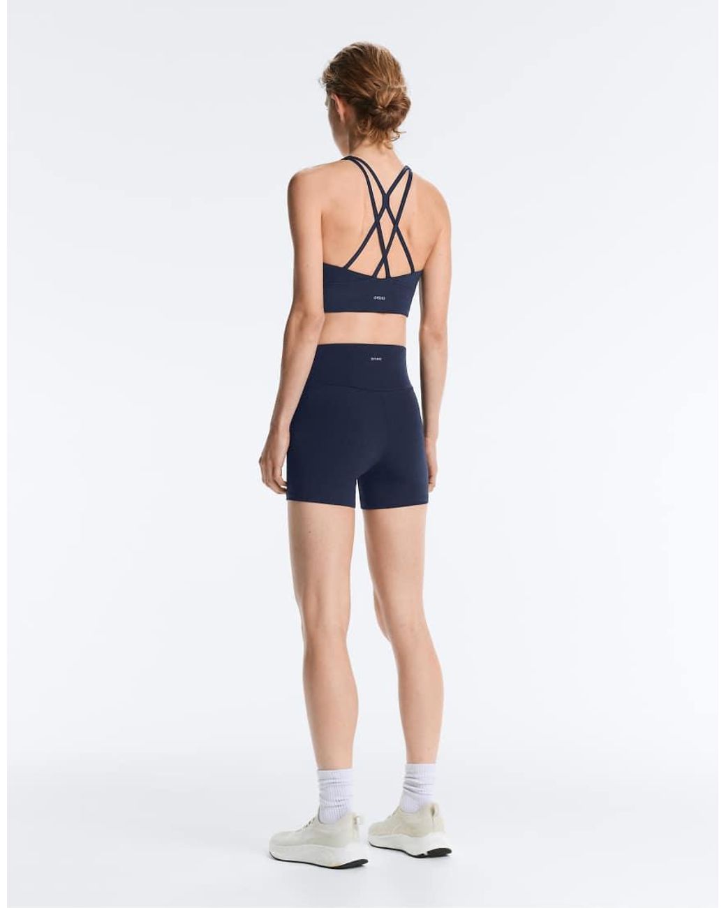 Oysho Blue Comfortlux High-rise 10cm Hot Pants