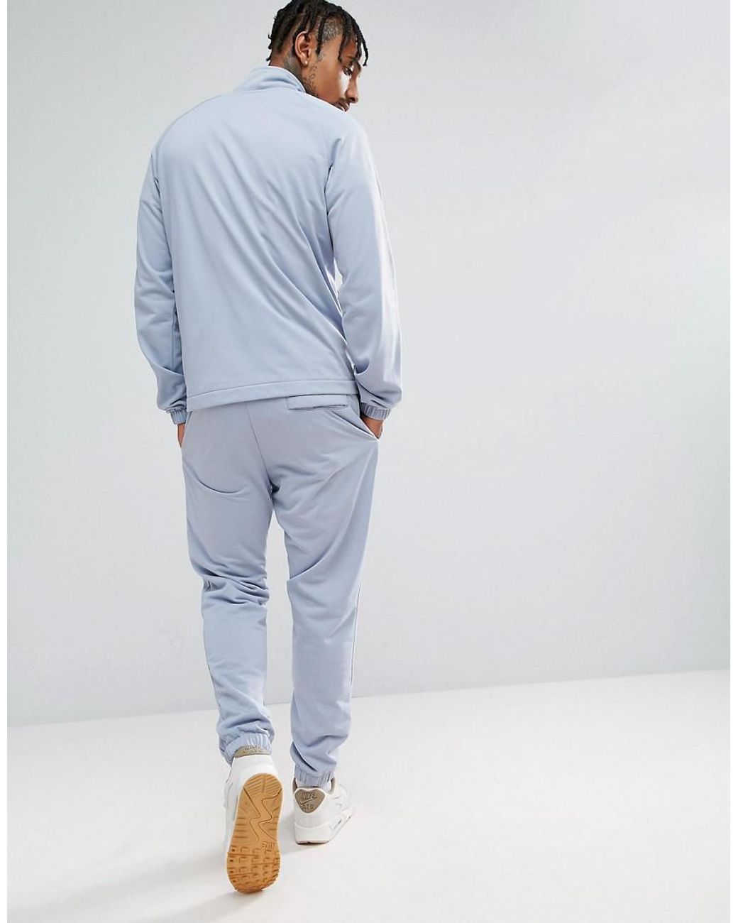 Nike Polyknit Tracksuit Set In Blue 861780-023 in Grey for Men