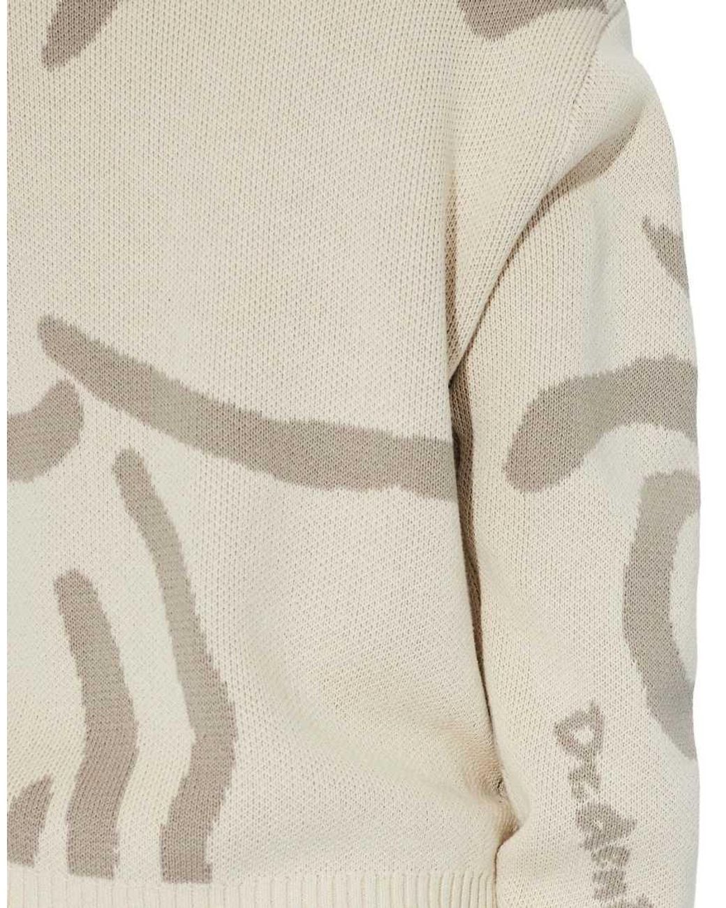 Dr. Denim Natural Mic Knitted Jumper With Abstract Design