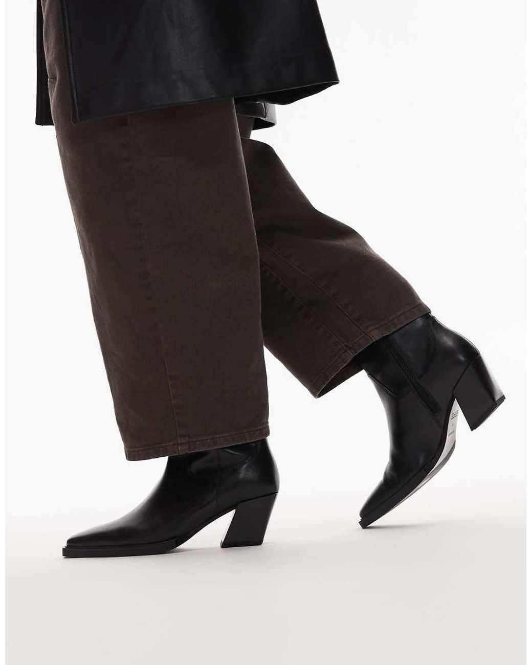 Tony Bianco Black Holly Mid Ankle Boots