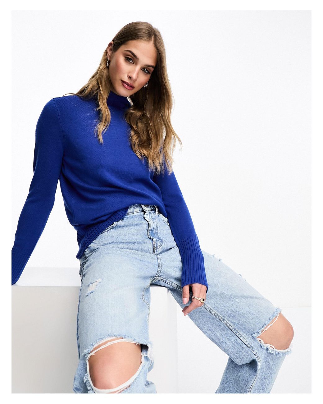 French connection blue sweater sale