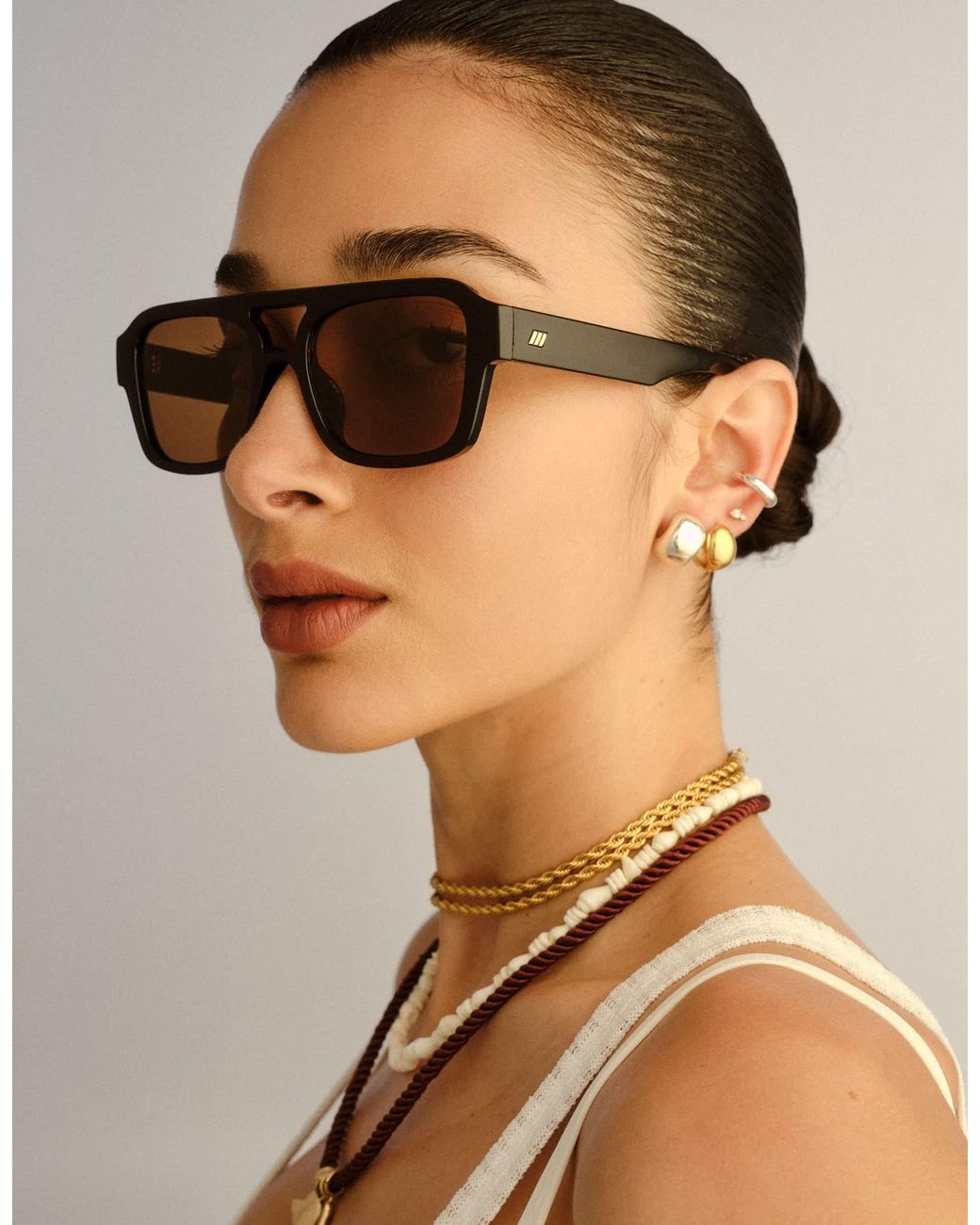 Le Specs Brown – subzero – pilotensonnenbrille