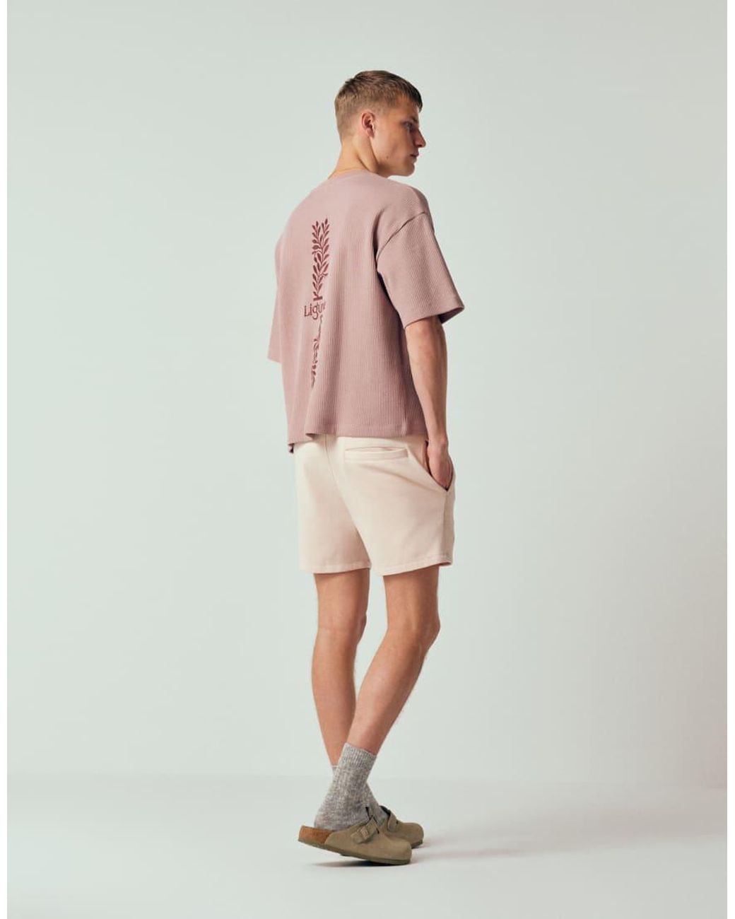 ASOS Pink Slim Fit Jersey Shorter Jersey Short for men