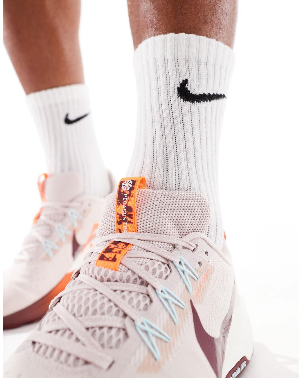 Nike White Reactx Pegasus Trail 5 Trainers for men