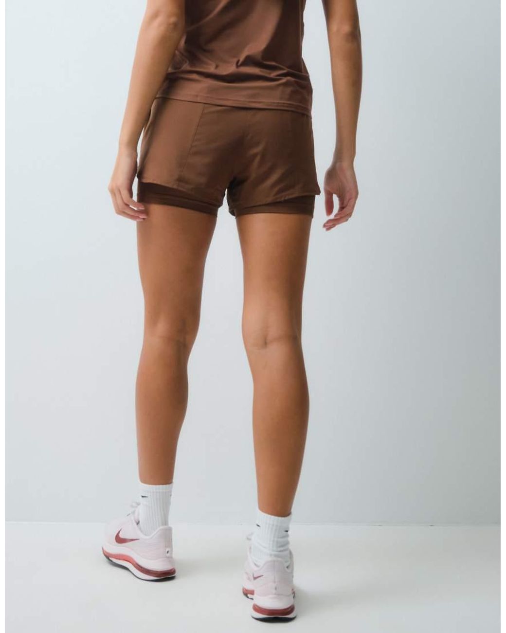 Nike Brown One Dri-fit High Waisted 3 Inch 2
