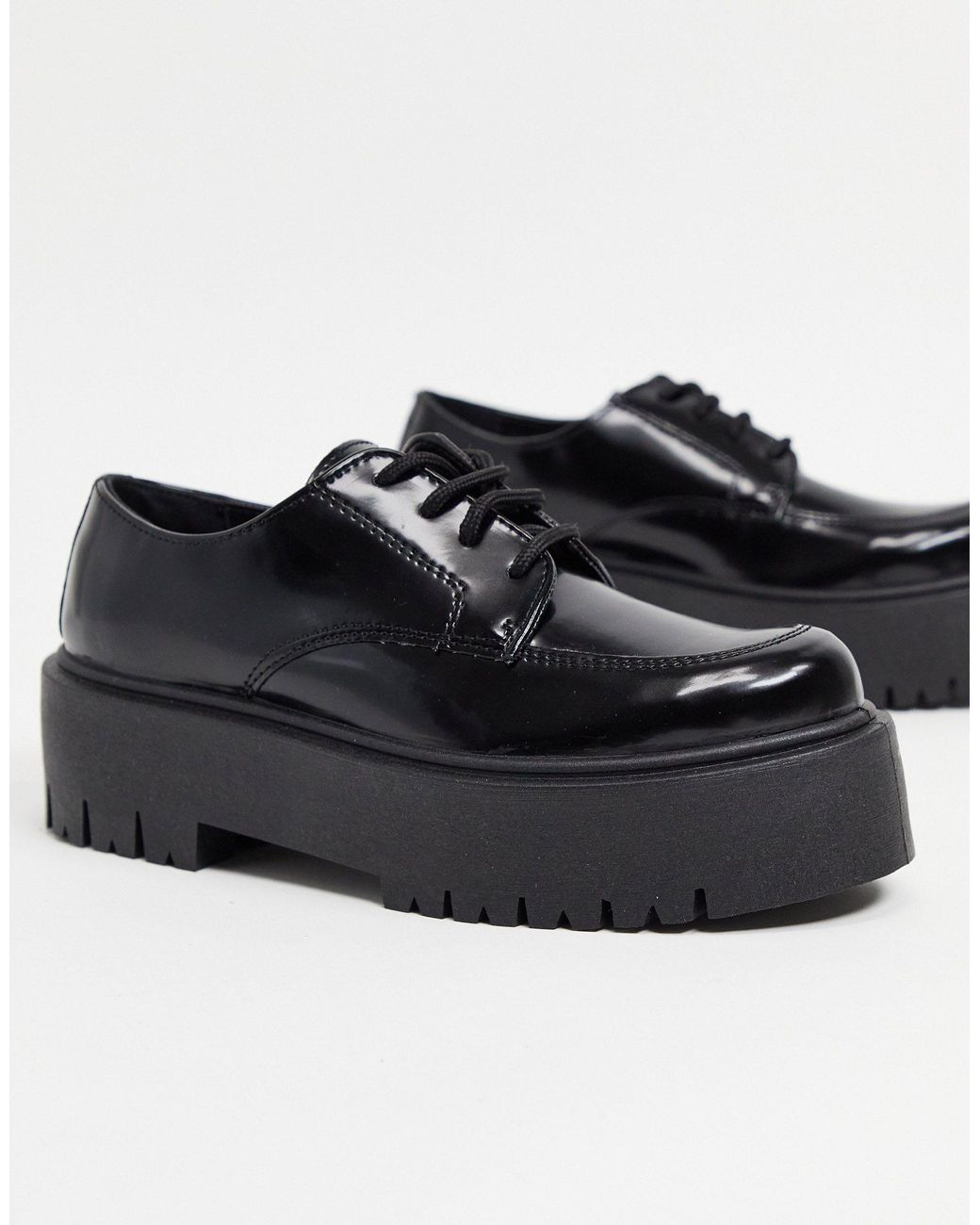 Black platform dress shoes 2025