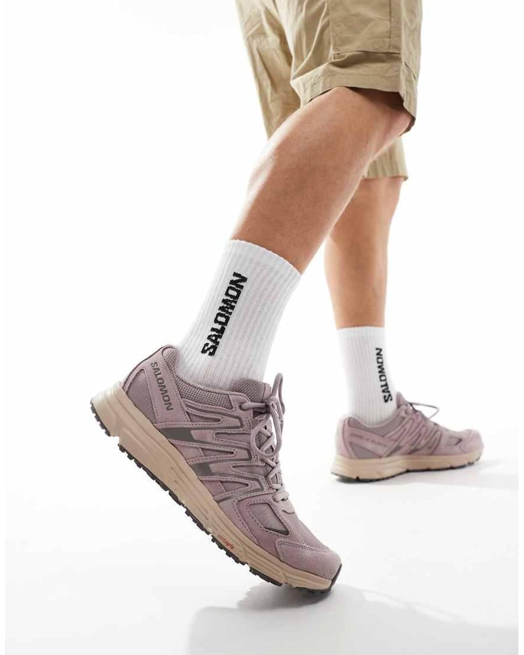 Salomon Xmn-4 Suede Trainers in Purple for Men | Lyst UK