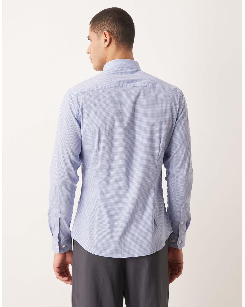 ASOS Blue Slim Shirt for men