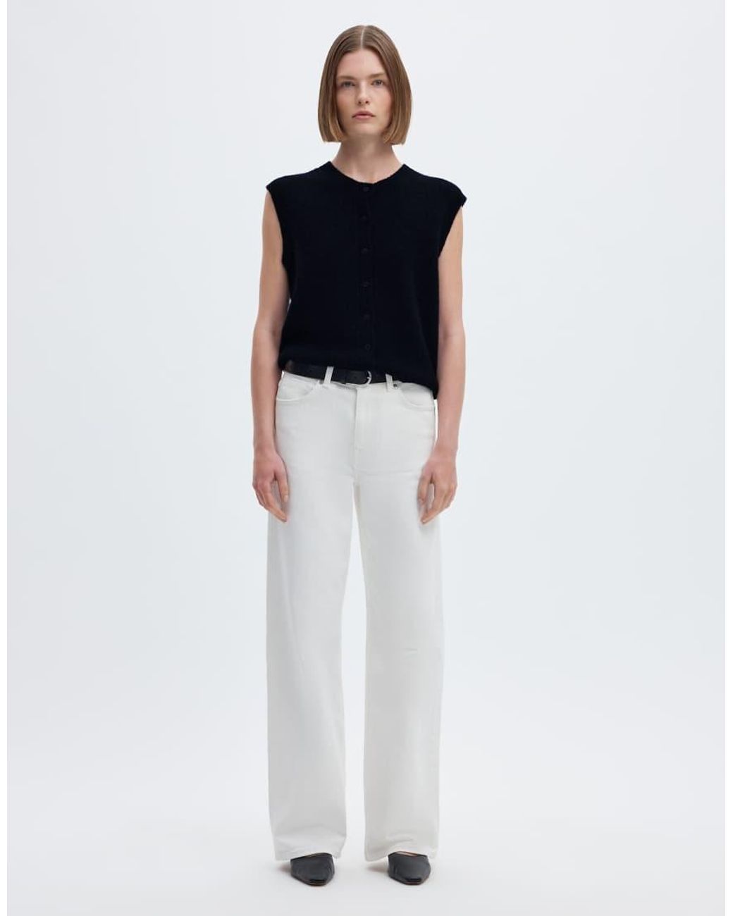 Chaleco De Punto En Azul SELECTED de color Black