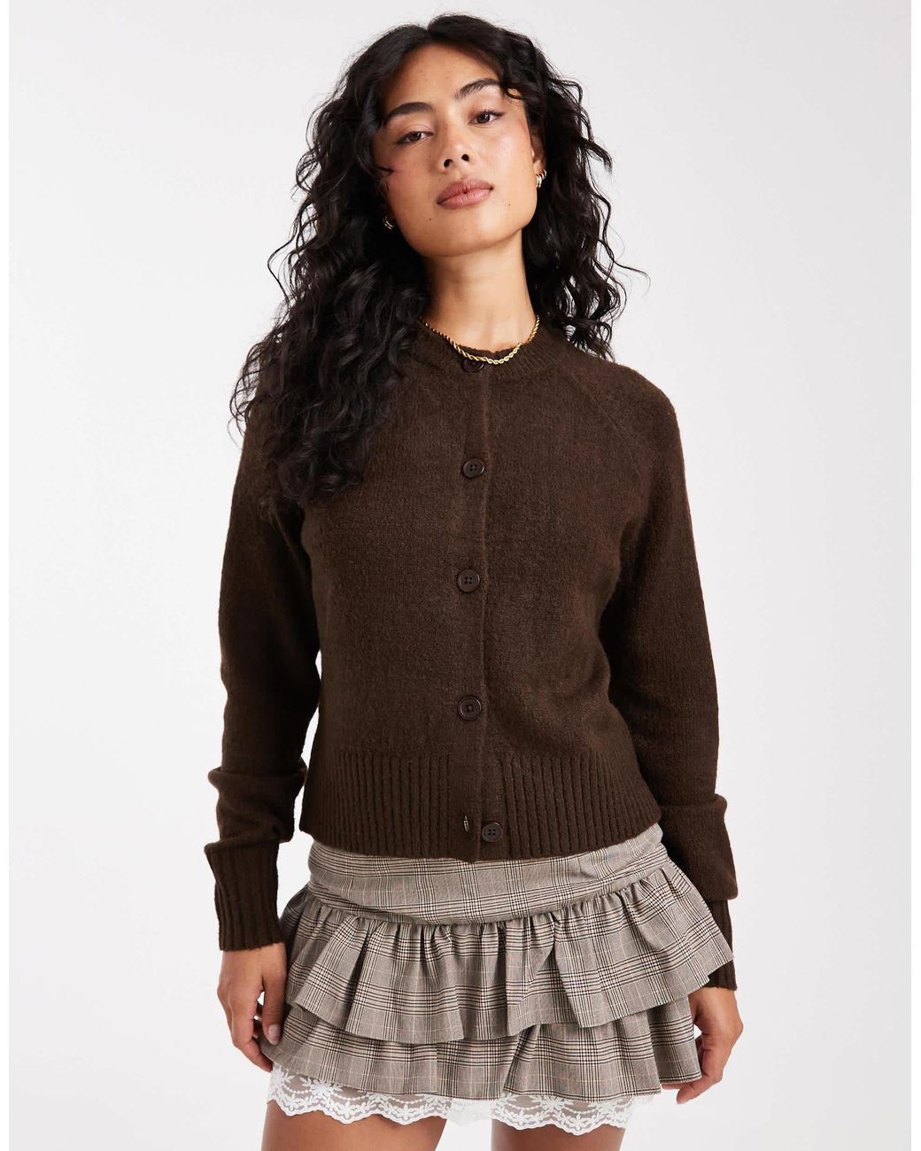 Threadbare Brown – strickjacke