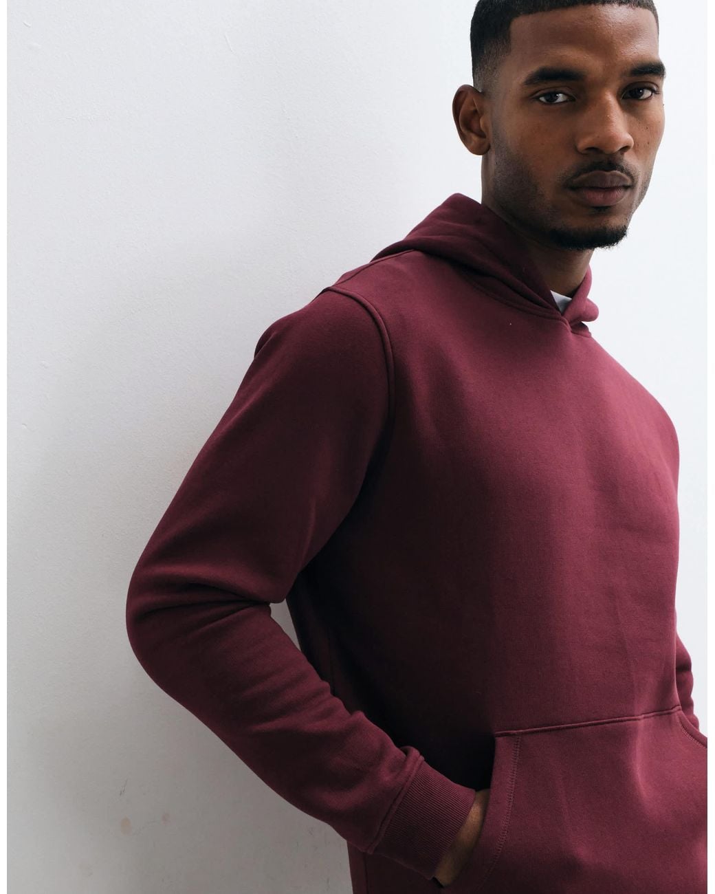 ASOS – basic-kapuzenpullover in Red für Herren