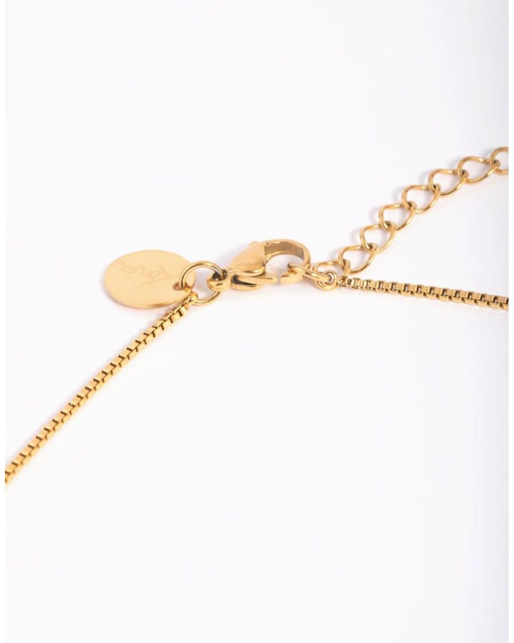 Lovisa Metallic Waterproof Plated Stainless Steel Cross Necklace