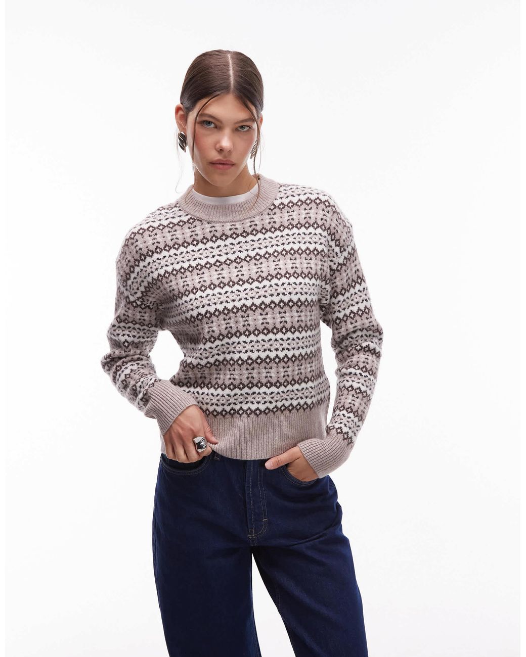 Levi's Blue – ines – pullover mit norwegermuster
