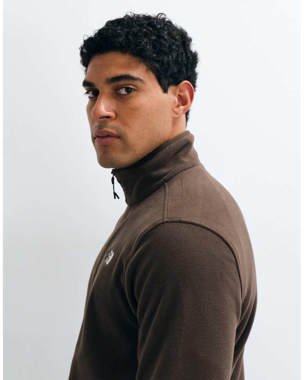 The North Face Black Glacier 1/4 Zip Jacket for men