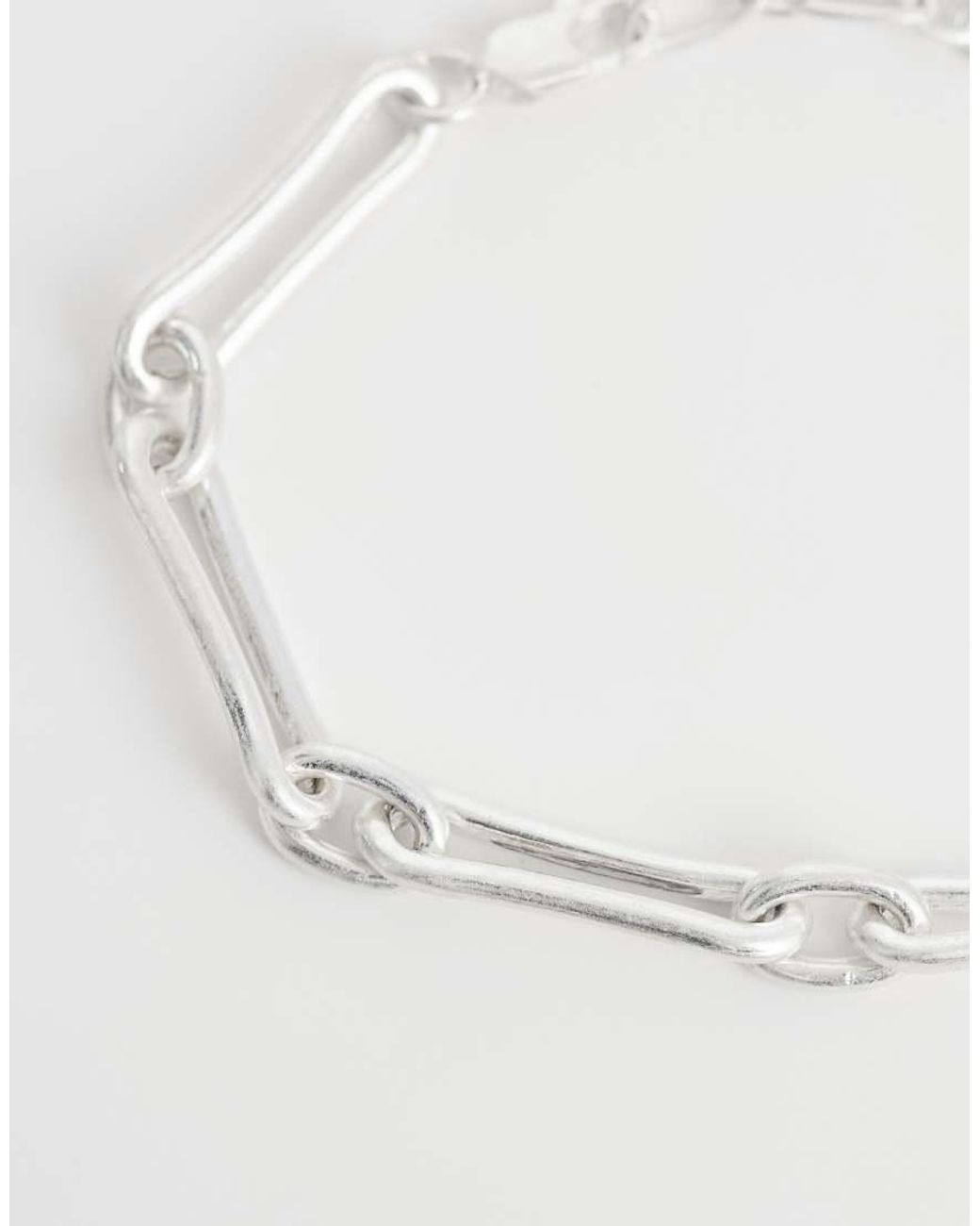 ASOS Natural Long Molten Link Bracelet for men
