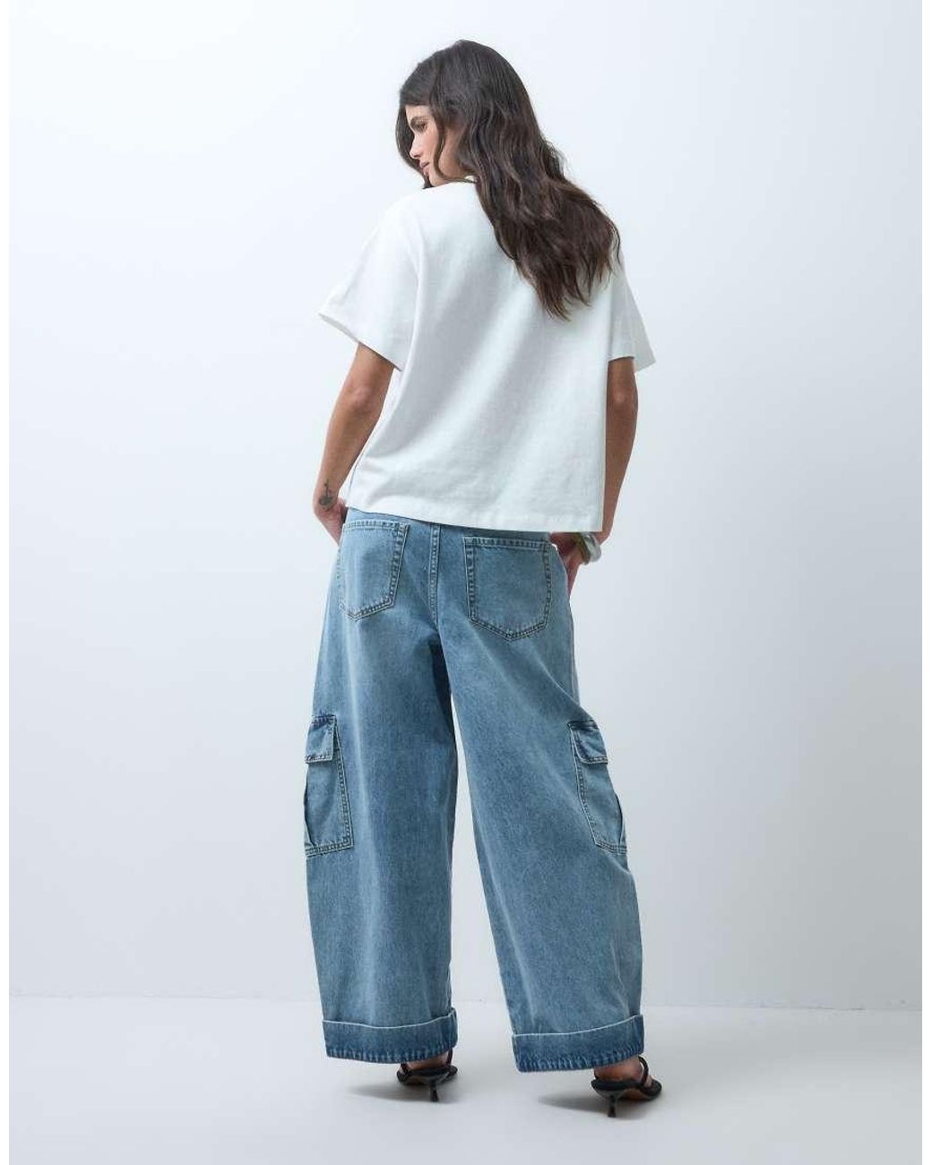 ASOS Blue Utility Cargo Jean
